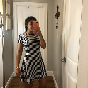BDG Urban Outfitters blue and white stripped dress
